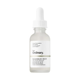 The Ordinary Niacinamide 10  Zinc 1 Oil Control Serum on white background